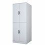 Hanah Home KD109 - 3198 Armario para Lavadora Blanco 70x181.8x72.5 cm Aglomerado Melamina Montaje Pared Organización Lavadero